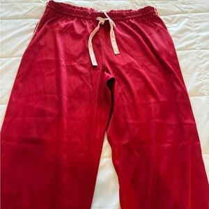 Victoria's Secret Red Satin Pajama Pants